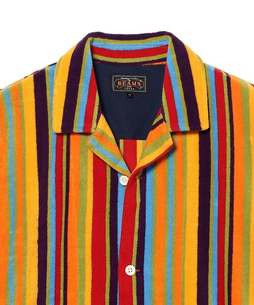 BEAMS PLUS(ビームスプラス)の「Pile Full Button Polo Multi Stripe(ポロシャツ・メンズ・その他・X-LARGE/LARGE/MEDIUM/SMALL)」の8枚目の写真