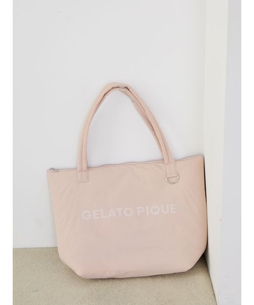 gelato pique（ジェラートピケ）の「ロゴトートバッグ（トートバッグ・レディース・ベージュ/ブルー/ピンク・F）」の2枚目の写真