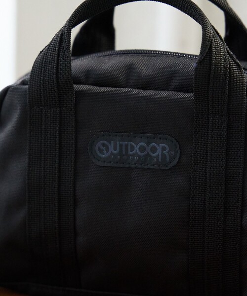 coen（コーエン）の「【OUTDOOR（アウトドア）別注】 マルチウェイミニボストンバッグ（ショルダーバッグ・レディース・ブラック/ベージュ・FREE）」の3枚目の写真