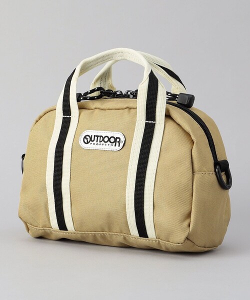 coen（コーエン）の「【OUTDOOR（アウトドア）別注】 マルチウェイミニボストンバッグ（ショルダーバッグ・レディース・ブラック/ベージュ・FREE）」の7枚目の写真