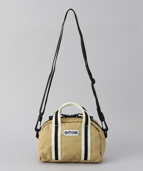 coen（コーエン）の「【OUTDOOR（アウトドア）別注】 マルチウェイミニボストンバッグ（ショルダーバッグ・レディース・ブラック/ベージュ・FREE）」の9枚目の写真