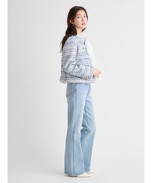 CELFORD（セルフォード）の「【セットアップ対応】フリンジツイードジャケット（テーラードジャケット・レディース・マルチ/ブルー/ミント・36/38）」の20枚目の写真