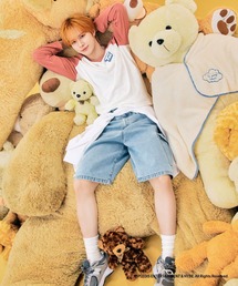 デニムパンツ（ブルー・ネイビー/青色系・ハーフ・ひざ丈