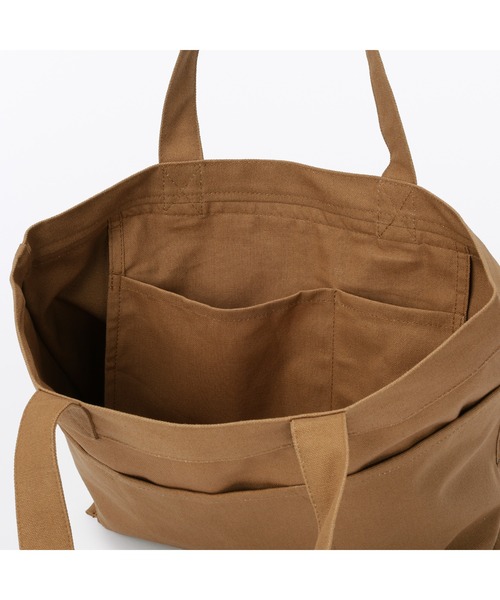 無印良品（ムジルシリョウヒン）の「帆布　横型　トートバッグ（トートバッグ・レディース・キャメル/キナリ/カーキ系・FREE）」の12枚目の写真