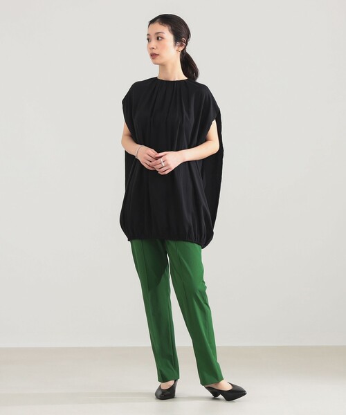 Demi-Luxe BEAMS（デミルクス ビームス）の「【8/6値下げ】AK+1 / リヨセル ギャザー プルオーバー（シャツ/ブラウス・レディース・ブラック/レッド・ONE SIZE）」の7枚目の写真