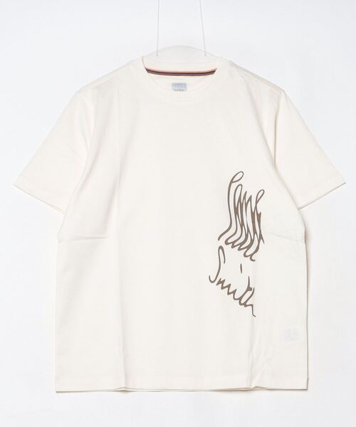完売品★美品★エンフォルド2024SS ホールカラーシャツ　ホワイト　38 変形 ブランド古着】半袖Tシャツ（Tシャツ/カットソー）｜Paul Smith