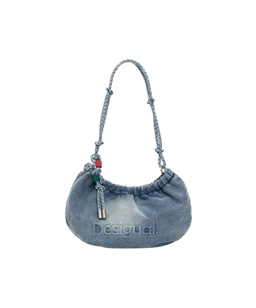 Desigual（デシグアル）の「デニム楕円形ショルダーバッグ 90年代ストリート 【2026年春夏 新作】（ショルダーバッグ・レディース・ブルー・FREE）」の2枚目の写真