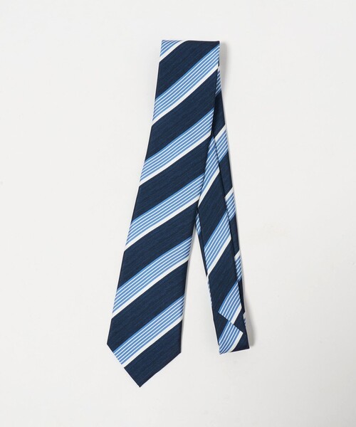 green label relaxing（グリーンレーベルリラクシング）の「＜Luisa Esposito＞8.0cm スタンプ ストライプ２ ネクタイ（ネクタイ・メンズ・その他1/ネイビー/ベージュ/その他2・FREE）」の4枚目の写真