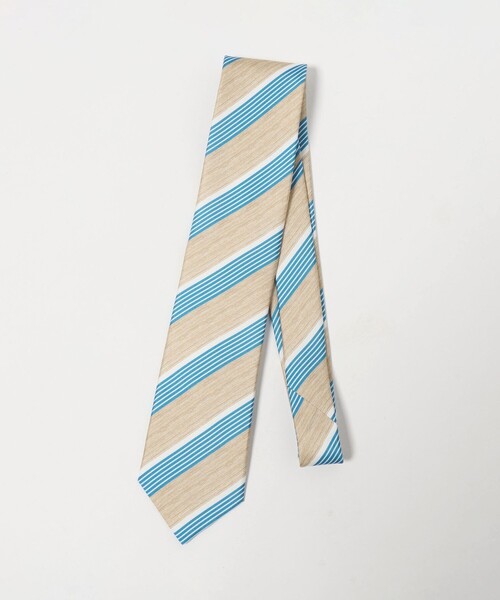 green label relaxing（グリーンレーベルリラクシング）の「＜Luisa Esposito＞8.0cm スタンプ ストライプ２ ネクタイ（ネクタイ・メンズ・その他1/ネイビー/ベージュ/その他2・FREE）」の2枚目の写真