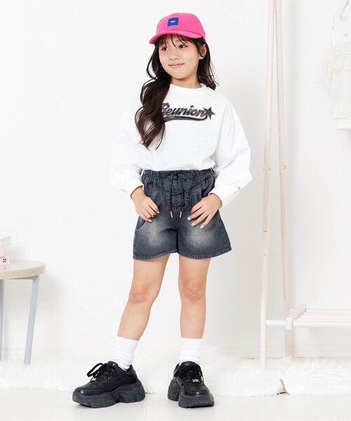 algy（アルジー）の「アソートロゴワッペンロンT（Tシャツ/カットソー・キッズ・ラベンダー/ミント/レッド/オフホワイト・160/150/140/130）」の9枚目の写真