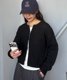 COLONY 2139 | ミニブークレWジップカーディガン(カーディガン/ボレロ)