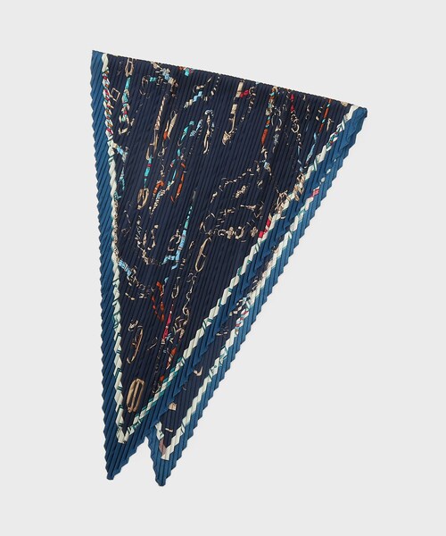 THE SHOP TK (ザ ショップ ティーケー )の「プリーツスカーフ(バンダナ/スカーフ・レディース・ブラック/アイボリー系/ネイビー系/オレンジ・99)」の7枚目の写真