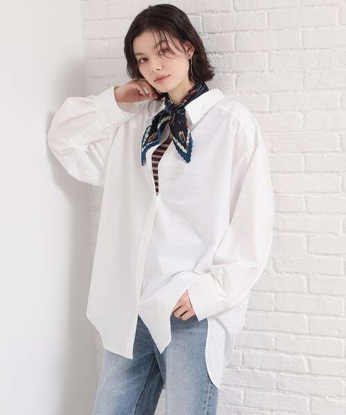 THE SHOP TK (ザ ショップ ティーケー )の「プリーツスカーフ(バンダナ/スカーフ・レディース・ブラック/アイボリー系/ネイビー系/オレンジ・99)」の10枚目の写真