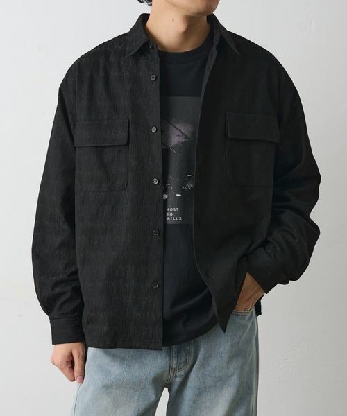 COLONY 2139（コロニートゥーワンスリーナイン）の「ブライトジャガードシャツ（シャツ/ブラウス・メンズ・ブラック/グレイッシュベージュ・MEDIUM/LARGE）」の2枚目の写真