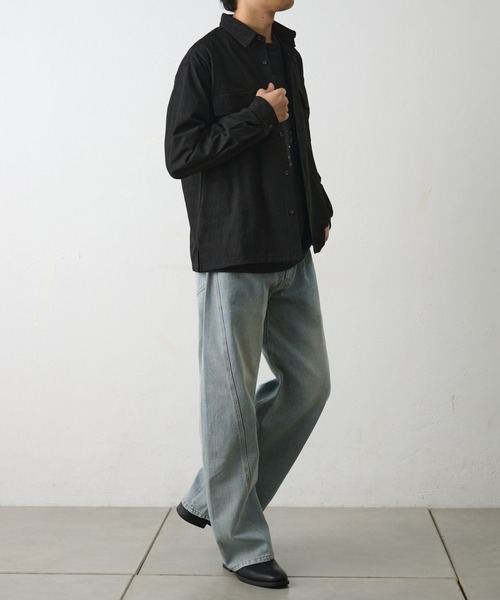 COLONY 2139（コロニートゥーワンスリーナイン）の「ブライトジャガードシャツ（シャツ/ブラウス・メンズ・ブラック/グレイッシュベージュ・MEDIUM/LARGE）」の10枚目の写真