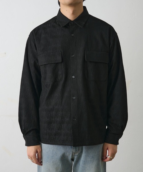 COLONY 2139（コロニートゥーワンスリーナイン）の「ブライトジャガードシャツ（シャツ/ブラウス・メンズ・ブラック/グレイッシュベージュ・MEDIUM/LARGE）」の19枚目の写真