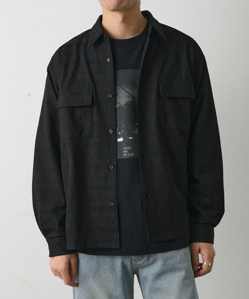 COLONY 2139（コロニートゥーワンスリーナイン）の「ブライトジャガードシャツ（シャツ/ブラウス・メンズ・ブラック/グレイッシュベージュ・MEDIUM/LARGE）」の3枚目の写真