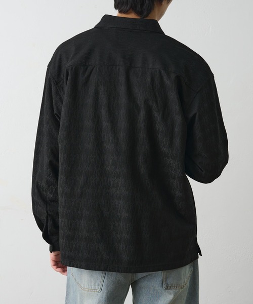 COLONY 2139（コロニートゥーワンスリーナイン）の「ブライトジャガードシャツ（シャツ/ブラウス・メンズ・ブラック/グレイッシュベージュ・MEDIUM/LARGE）」の5枚目の写真