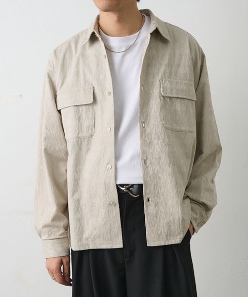 COLONY 2139（コロニートゥーワンスリーナイン）の「ブライトジャガードシャツ（シャツ/ブラウス・メンズ・ブラック/グレイッシュベージュ・MEDIUM/LARGE）」の11枚目の写真