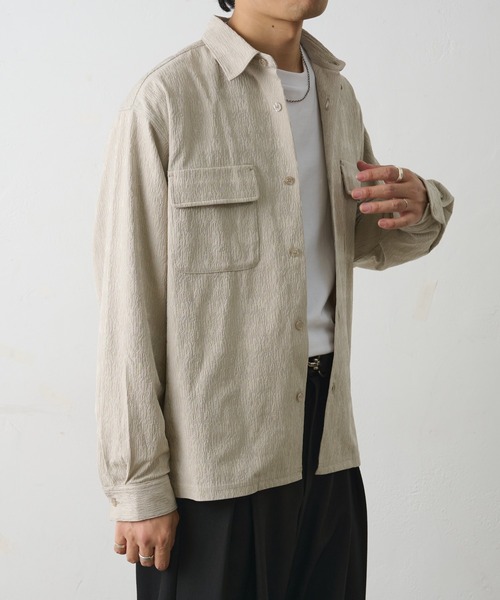 COLONY 2139（コロニートゥーワンスリーナイン）の「ブライトジャガードシャツ（シャツ/ブラウス・メンズ・ブラック/グレイッシュベージュ・MEDIUM/LARGE）」の14枚目の写真