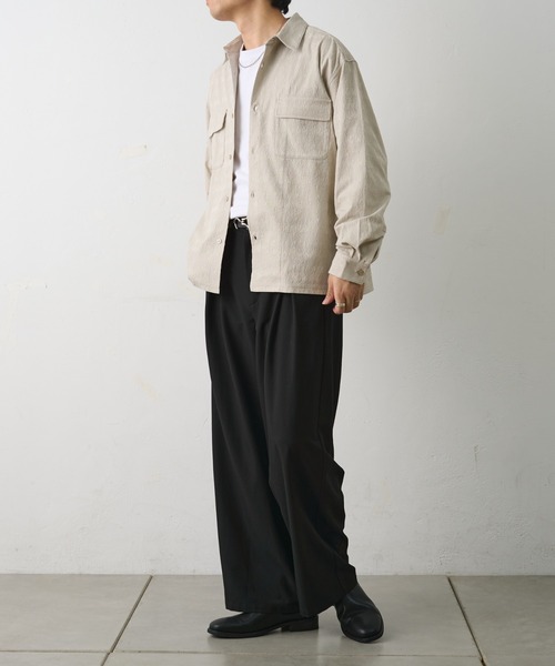 COLONY 2139（コロニートゥーワンスリーナイン）の「ブライトジャガードシャツ（シャツ/ブラウス・メンズ・ブラック/グレイッシュベージュ・MEDIUM/LARGE）」の16枚目の写真