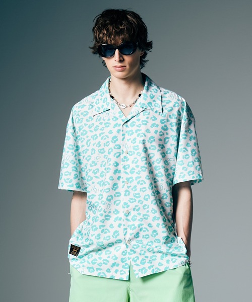 glamb(グラム)の「Leopard Open Collar Shirt / レオパードオープンカラーシャツ(シャツ/ブラウス・メンズ・ブラック/ホワイト/ブラウン・S/M/L)」の8枚目の写真