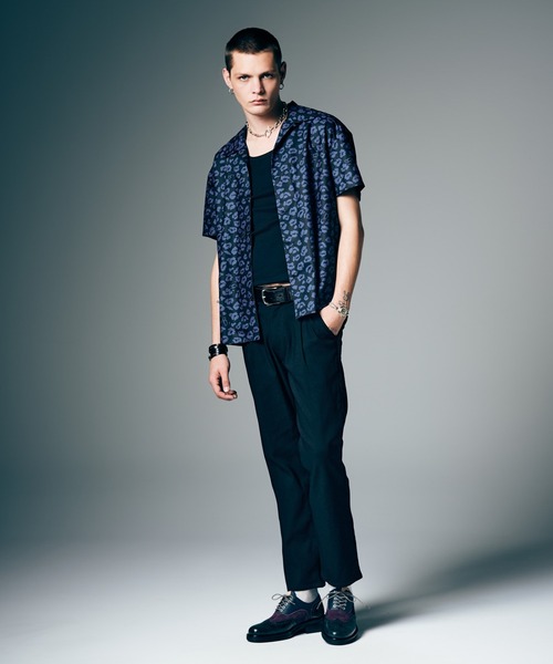 glamb(グラム)の「Leopard Open Collar Shirt / レオパードオープンカラーシャツ(シャツ/ブラウス・メンズ・ブラック/ホワイト/ブラウン・S/M/L)」の13枚目の写真