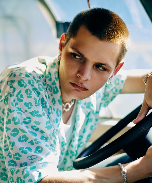 glamb(グラム)の「Leopard Open Collar Shirt / レオパードオープンカラーシャツ(シャツ/ブラウス・メンズ・ブラック/ホワイト/ブラウン・S/M/L)」の16枚目の写真