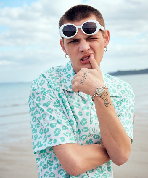 glamb(グラム)の「Leopard Open Collar Shirt / レオパードオープンカラーシャツ(シャツ/ブラウス・メンズ・ブラック/ホワイト/ブラウン・S/M/L)」の19枚目の写真