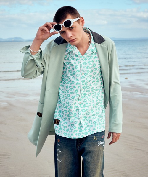 glamb(グラム)の「Leopard Open Collar Shirt / レオパードオープンカラーシャツ(シャツ/ブラウス・メンズ・ブラック/ホワイト/ブラウン・S/M/L)」の21枚目の写真