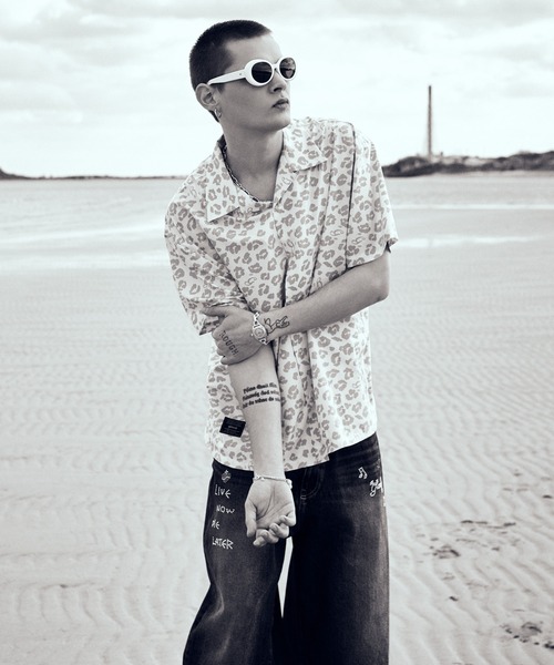 glamb(グラム)の「Leopard Open Collar Shirt / レオパードオープンカラーシャツ(シャツ/ブラウス・メンズ・ブラック/ホワイト/ブラウン・S/M/L)」の22枚目の写真