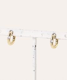 【Sonu jewelry(ソヌジュエリー)】ビジューポイント フープピアス son-pierce-53-2【RBTS】
