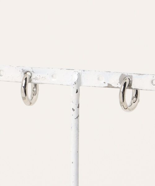 Burner(バーナー)の「【Sonu jewelry(ソヌジュエリー)】ビジューポイント フープピアス son-pierce-53-2【RBTS】(ピアス(両耳用)・レディース・シルバー/ゴールド・FREE)」の3枚目の写真