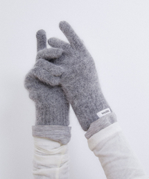 HALDEN（ハルデン）の「basic angora gloves (G012_charcoal)（手袋）」