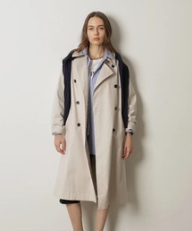 CADUNE | レザーカラートレンチ(ダウンジャケット/コート)