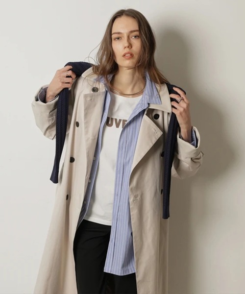 CADUNE（カデュネ）の「レザーカラートレンチ（ダウンジャケット/コート・レディース・ベージュ/キャメル・38/36）」の12枚目の写真