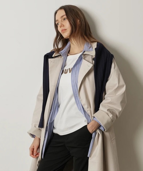 CADUNE（カデュネ）の「レザーカラートレンチ（ダウンジャケット/コート・レディース・ベージュ/キャメル・38/36）」の13枚目の写真