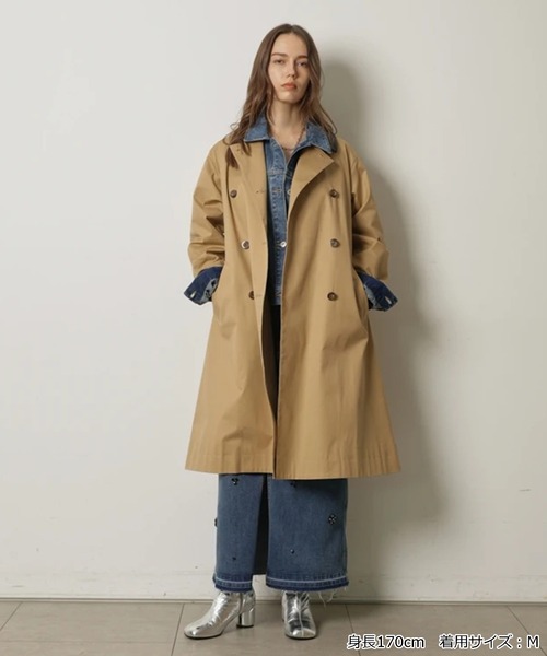 CADUNE（カデュネ）の「レザーカラートレンチ（ダウンジャケット/コート・レディース・ベージュ/キャメル・38/36）」の10枚目の写真