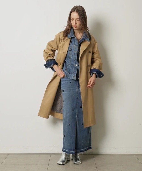 CADUNE（カデュネ）の「レザーカラートレンチ（ダウンジャケット/コート・レディース・ベージュ/キャメル・38/36）」の11枚目の写真