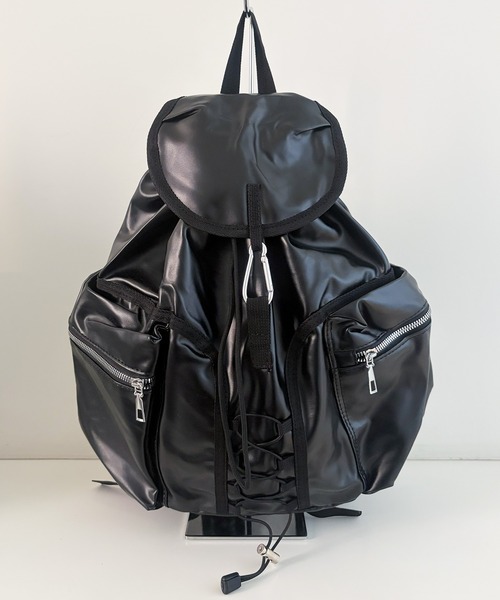 frunco（フランコ）の「【ZOZOTOWN限定】ドローストリングバッグパック/A4サイズ収納可能（バックパック/リュック・レディース・シルバー/ブラック・FREE）」の14枚目の写真