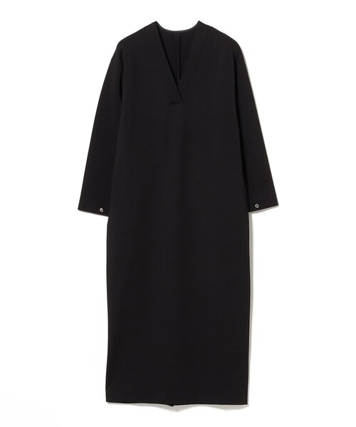 Demi-Luxe BEAMS（デミルクス ビームス）の「ポンチ Vネック ワンピース［手洗い可］（ワンピース・レディース・オフホワイト/ブラック・ONE SIZE）」の16枚目の写真