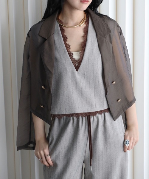 model：164cm. 着用サイズ：FREE