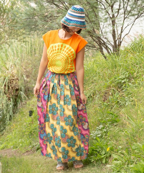 チャイハネ（チャイハネ）の「【チャイハネ】ラミマモ手編みニットハット（ハット・レディース・ブルー・FREE）」の6枚目の写真