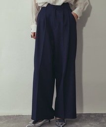 セットアップ可ツータックイドパンツ