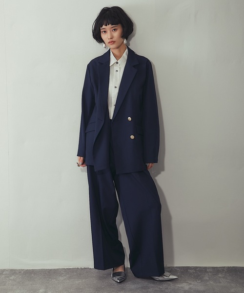 ANOTHER S（アナザーエス）の「セットアップ可ツータックイドパンツ（スーツパンツ・レディース・グレー/アイボリー/ネイビー/ベージュ・FREE）」の19枚目の写真