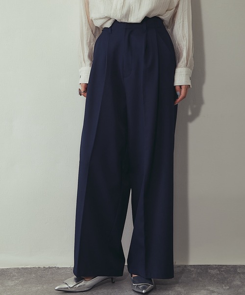 ANOTHER S（アナザーエス）の「セットアップ可ツータックイドパンツ（スーツパンツ・レディース・グレー/アイボリー/ネイビー/ベージュ・FREE）」の20枚目の写真