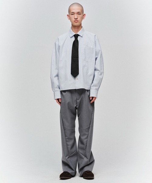 JIEDA(ジエダ)の「ENGINEERED SHIRT(シャツ/ブラウス・メンズ・ホワイト/ストライプ/ブラック/チェック・2/1)」の8枚目の写真
