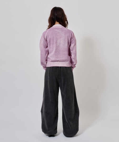 atmos pink(アトモスピンク)の「atmos pink Faded Coler Zip-up Cardigan / アトモス ピンク フェイデッド カラー ジップアップ カーディガン(カーディガン/ボレロ・レディース・グリーン/ピンク/チャコール・FREE)」の12枚目の写真