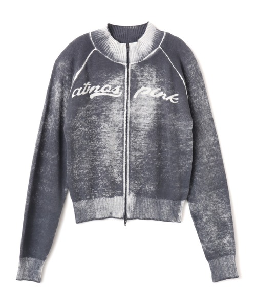 atmos pink(アトモスピンク)の「atmos pink Faded Coler Zip-up Cardigan / アトモス ピンク フェイデッド カラー ジップアップ カーディガン(カーディガン/ボレロ・レディース・グリーン/ピンク/チャコール・FREE)」の14枚目の写真