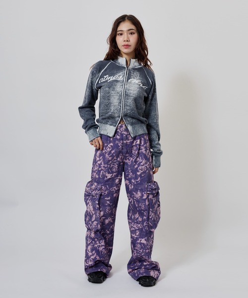 atmos pink(アトモスピンク)の「atmos pink Faded Coler Zip-up Cardigan / アトモス ピンク フェイデッド カラー ジップアップ カーディガン(カーディガン/ボレロ・レディース・グリーン/ピンク/チャコール・FREE)」の20枚目の写真
